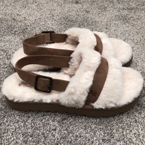 Koolaburra UGG Fuzz’d Out Sandal Women’s Size 9 - Picture 2 of 9